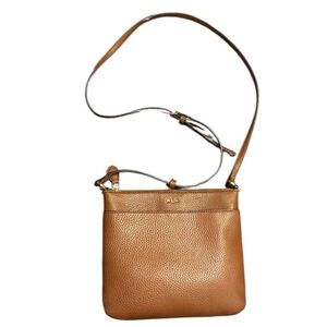 Lauren Ralph Lauren Brown Vegan/Faux Leather Crossbody Bag